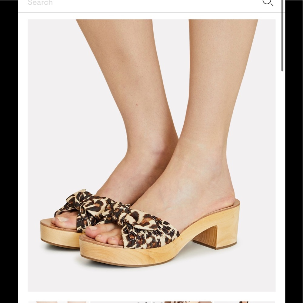 NWOB Loeffler Randall REGINA KNOTTED CLOG Size 8